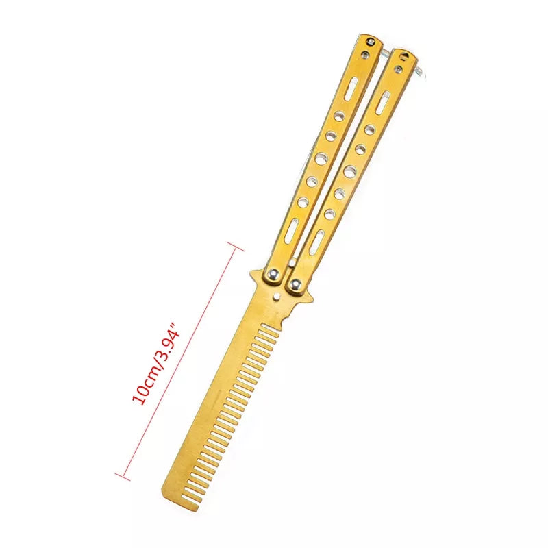 Peigne pliable en acier inoxydable