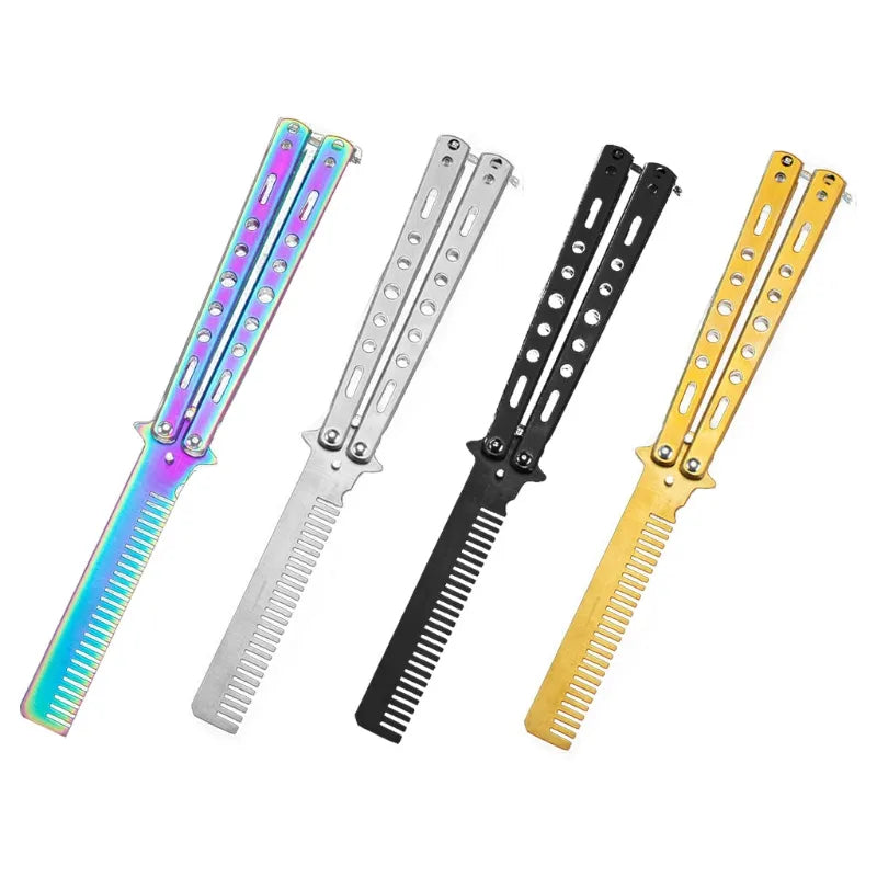 Peigne pliable en acier inoxydable