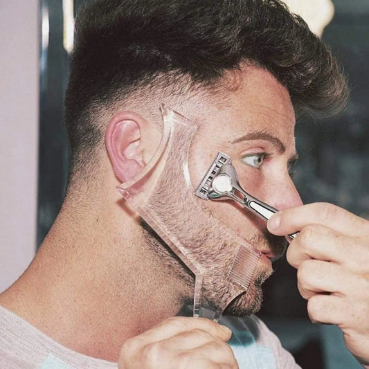 Pochoir de modelage de barbe