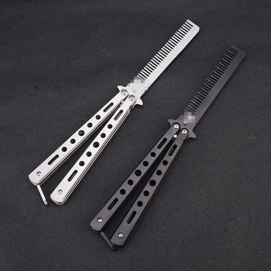 Peigne pliable en acier inoxydable